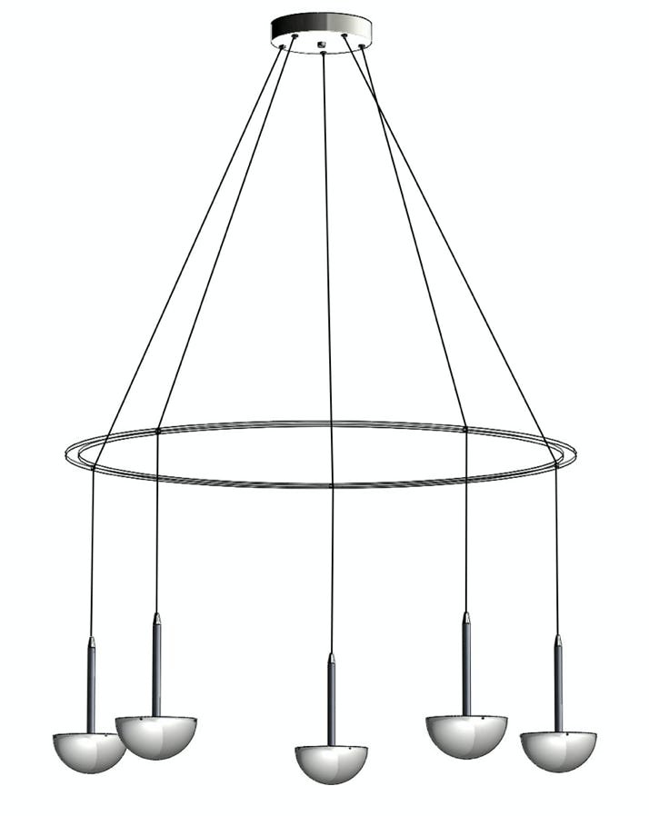 Bowl 5 pendant with acrylic cirle