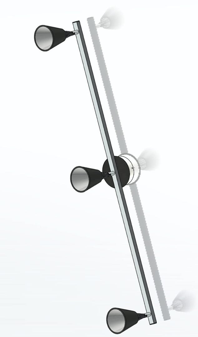 Coni 3 Spot ceiling/wall light
