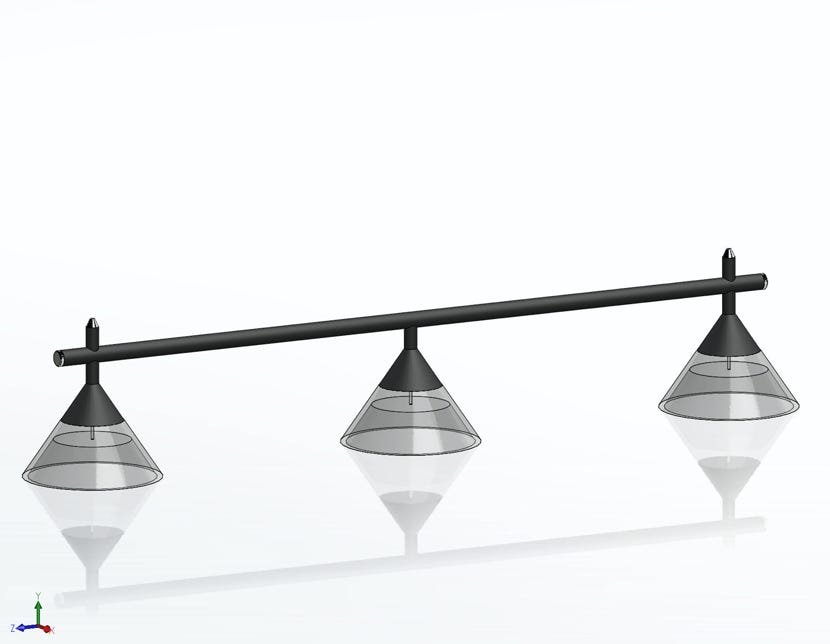 Lisa 3 pendant for dining table