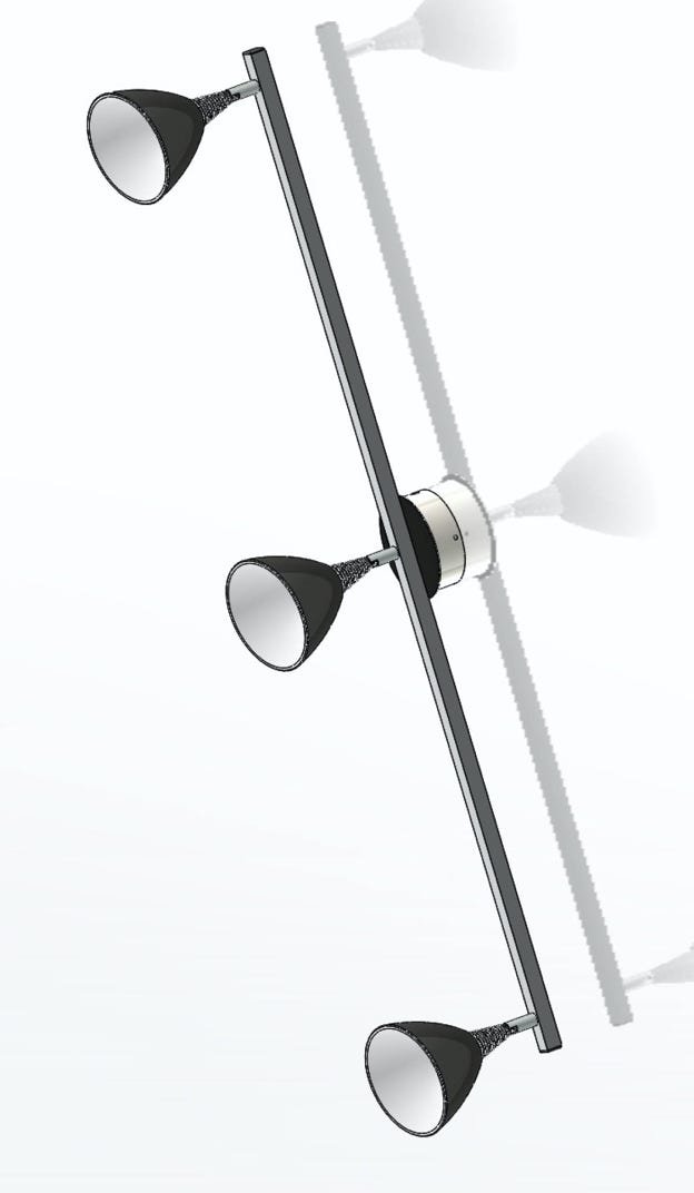 Piccolo 3 spot ceiling/wall light