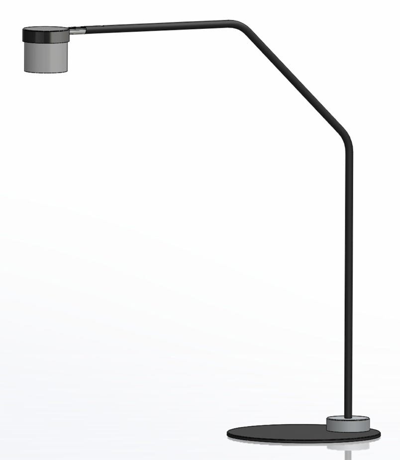 Tubi desk lamp with round foot