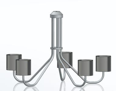 Tubus 5 chandelier short